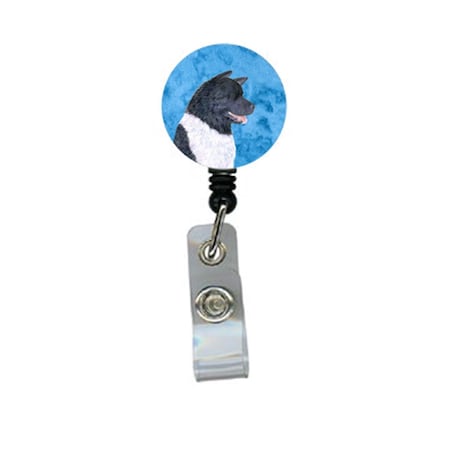 Teacher&Aposs Aid Akita Retractable Badge Reel Or Id Holder With Clip TE2911255